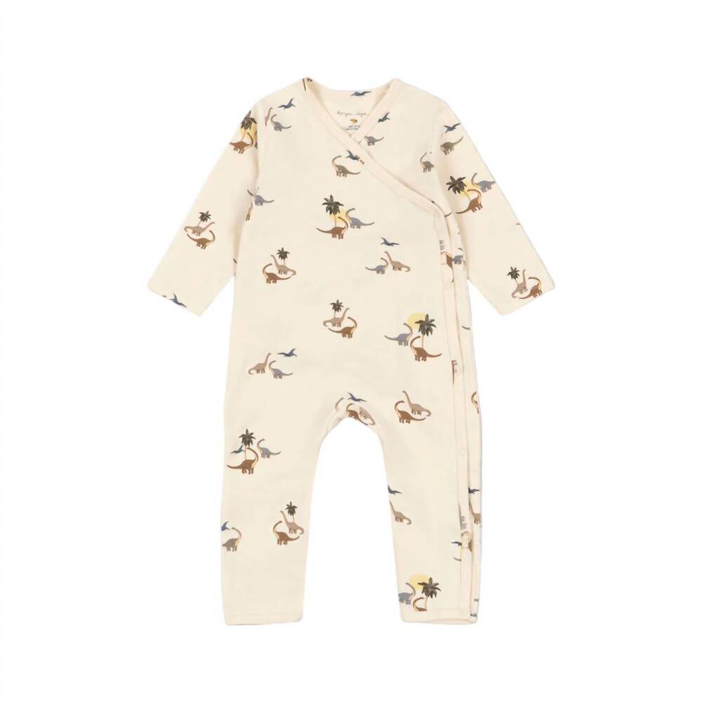 NEW KONGES SLØJD kid's kubi dino jumpsuit in cream